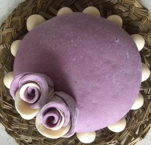 紫薯玫瑰花蛋糕的做法 步骤20