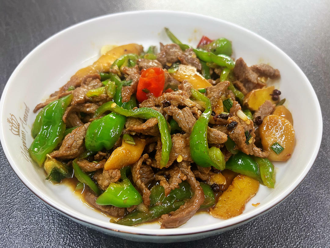 小炒青椒牛肉