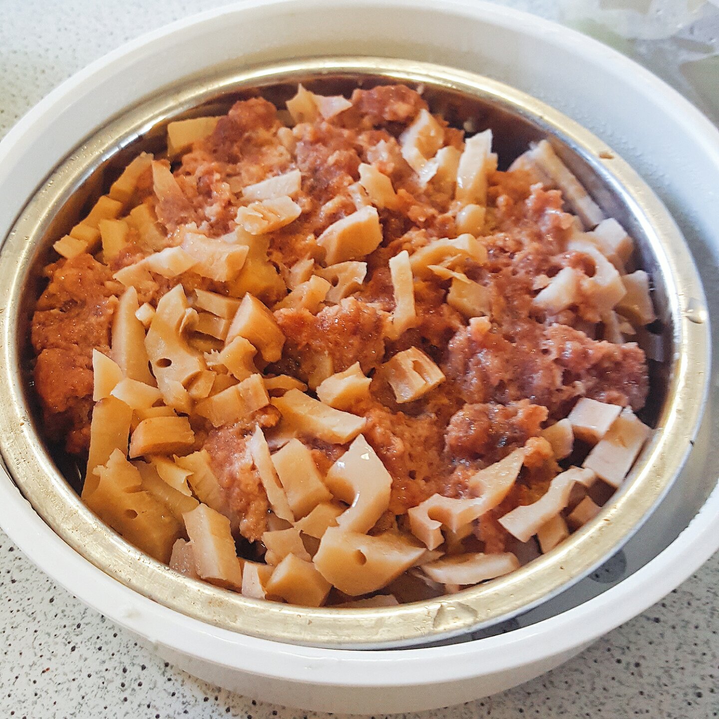 给自己的减肥餐-鸡胸藕饼