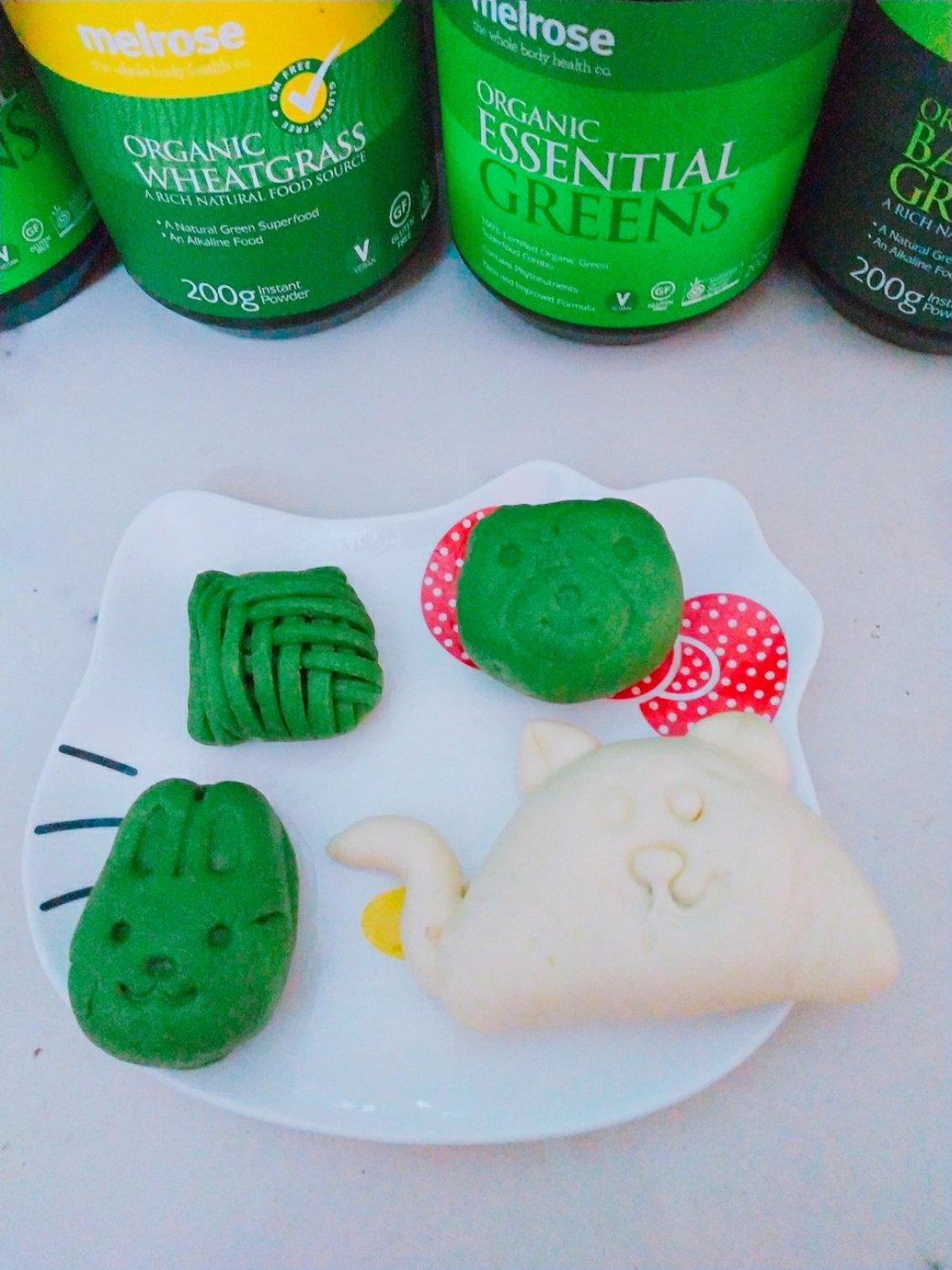 抹茶红豆包