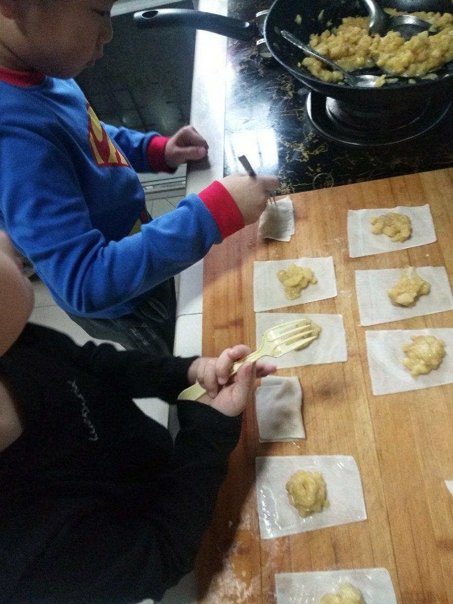 苹果派（馄饨皮版，三种做法）