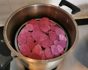 免烤无油低糖，好吃不上火的紫薯月饼的做法 步骤1