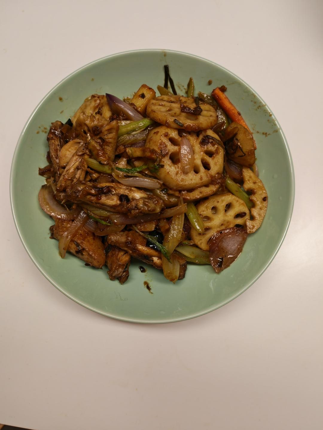 干锅鸡翅香辣虾🍤