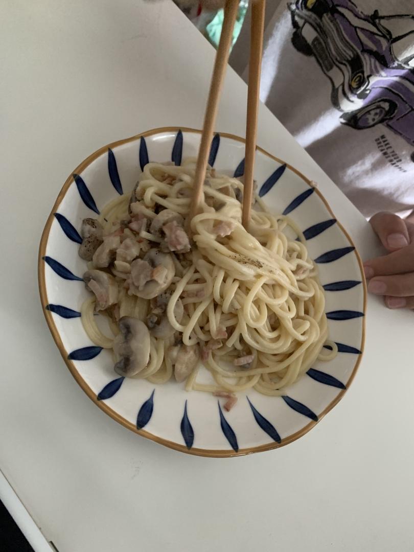 快手减脂餐 白酱意大利面🍝