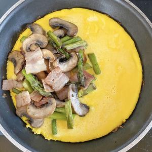 芦笋蘑菇芝士蛋饼✨的做法 步骤9