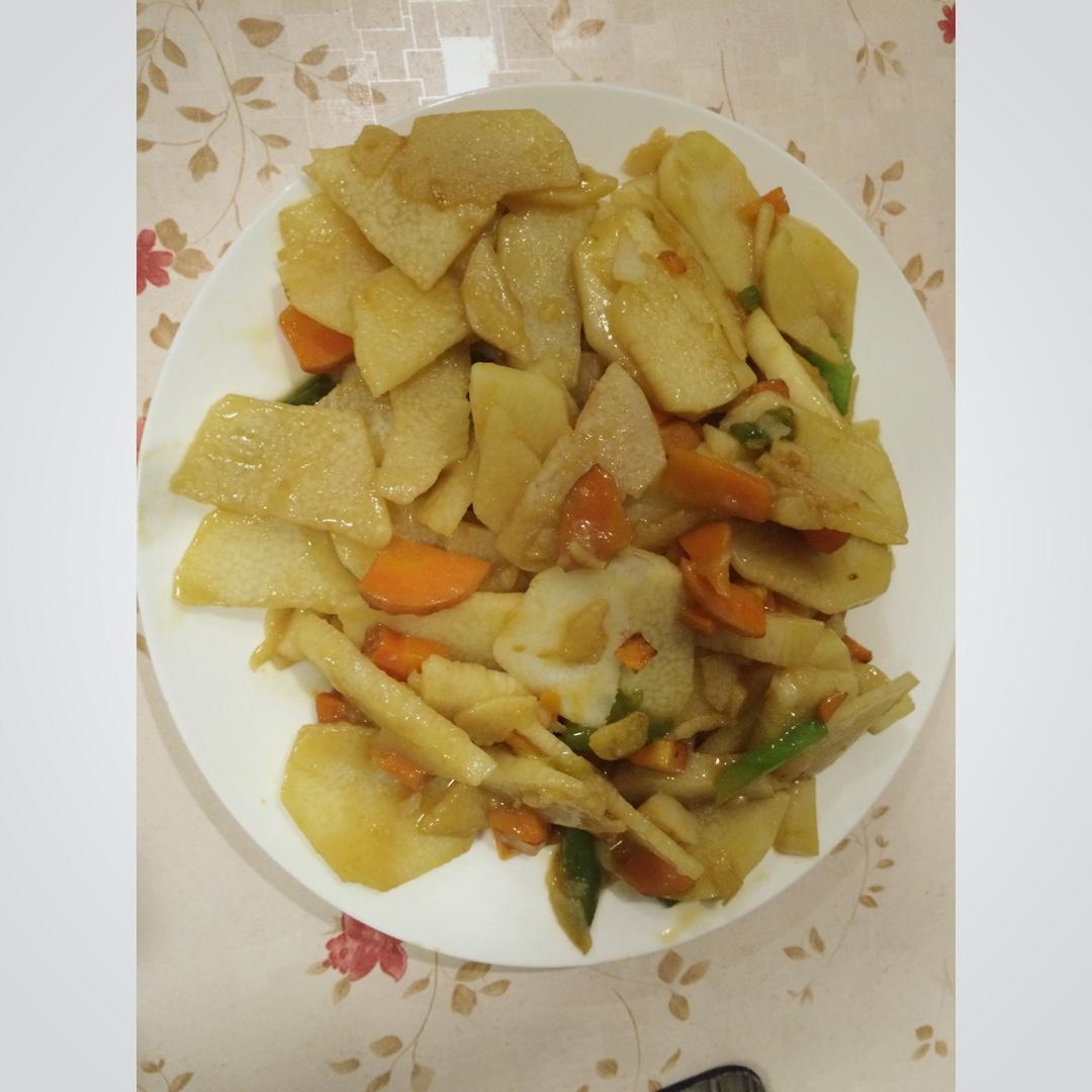 老丁的私房菜-清炒山药