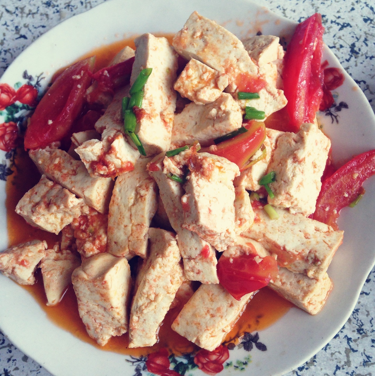 番茄炒豆腐