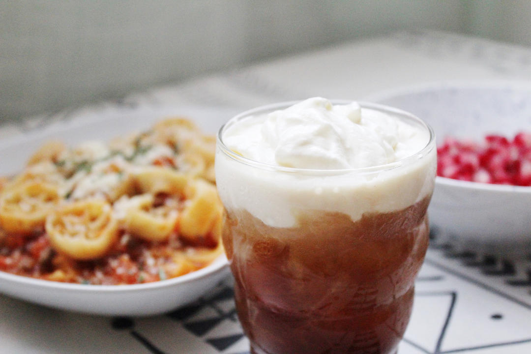 马克西姆咖啡机食谱——玫瑰海盐奶盖美式