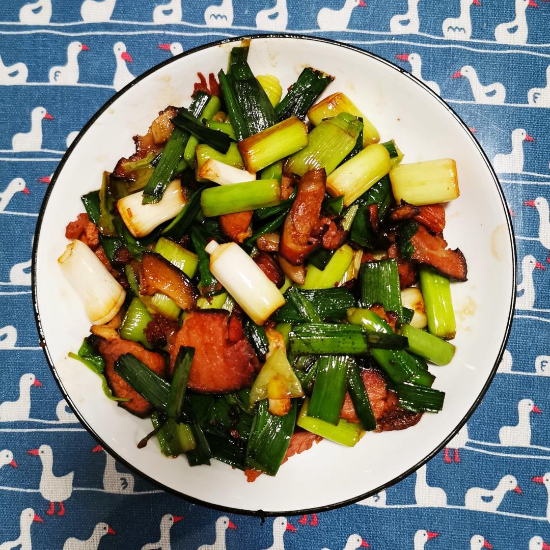 青蒜炒腊肉