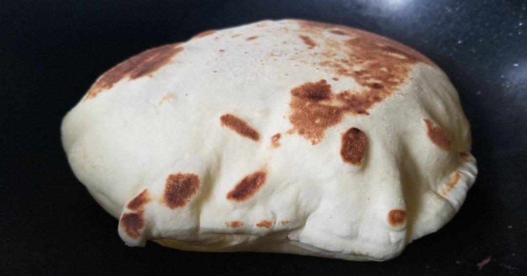 无油高萌气球饼~Roti，Phulka印度薄饼，中式单饼