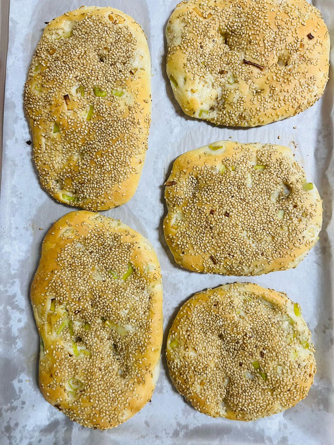 椒盐香葱烧饼