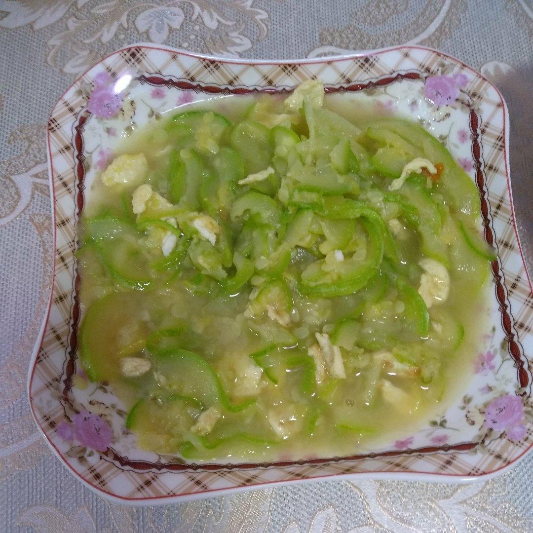 家常角瓜炒鸡蛋
