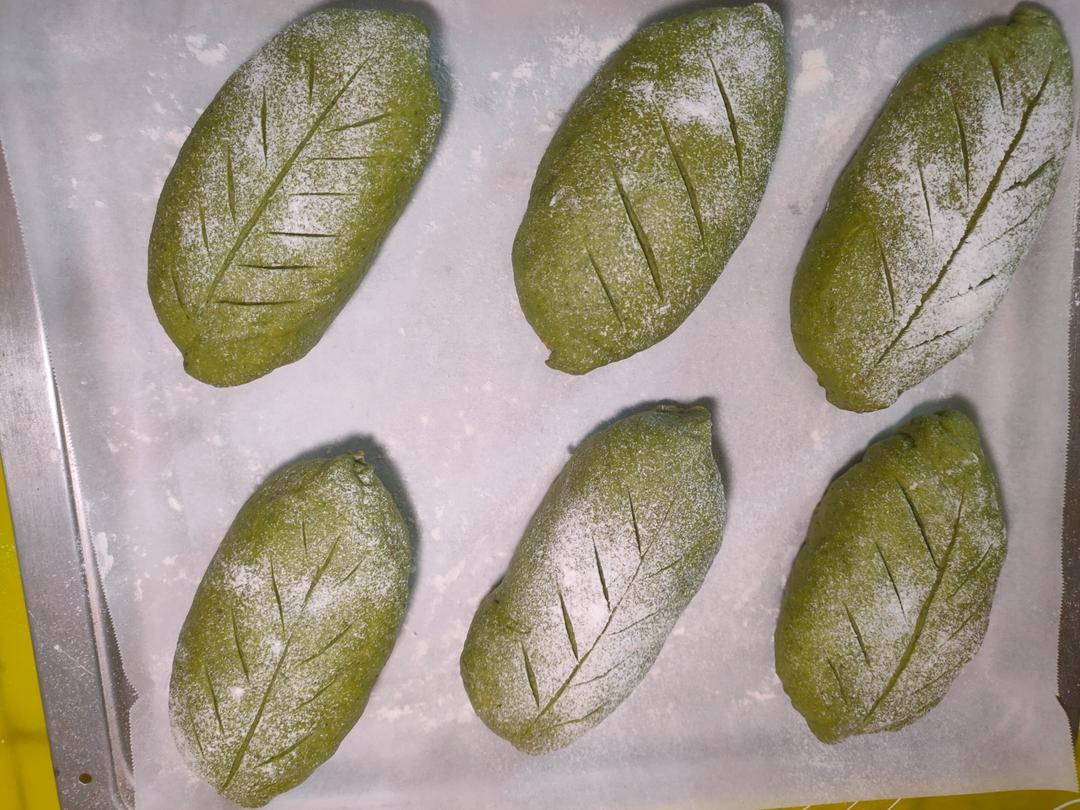 抹茶蜜豆软欧包