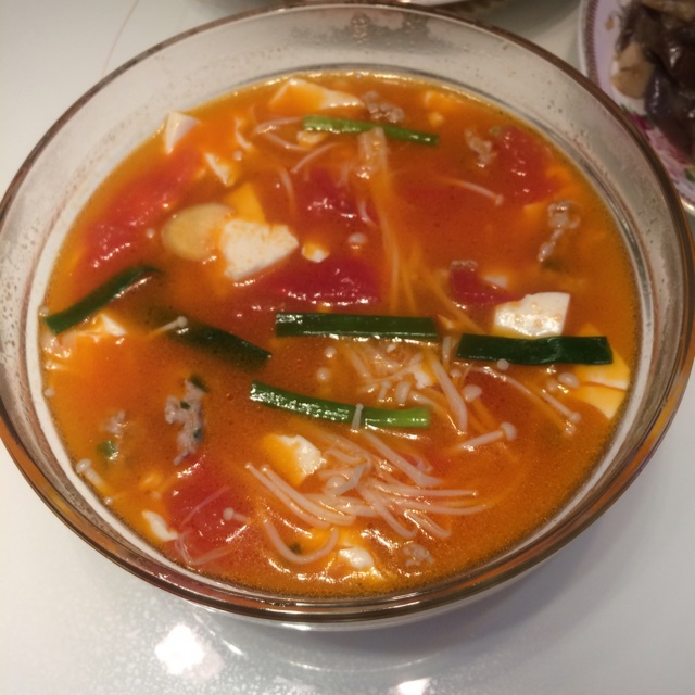 开胃营养汤-番茄豆腐汤