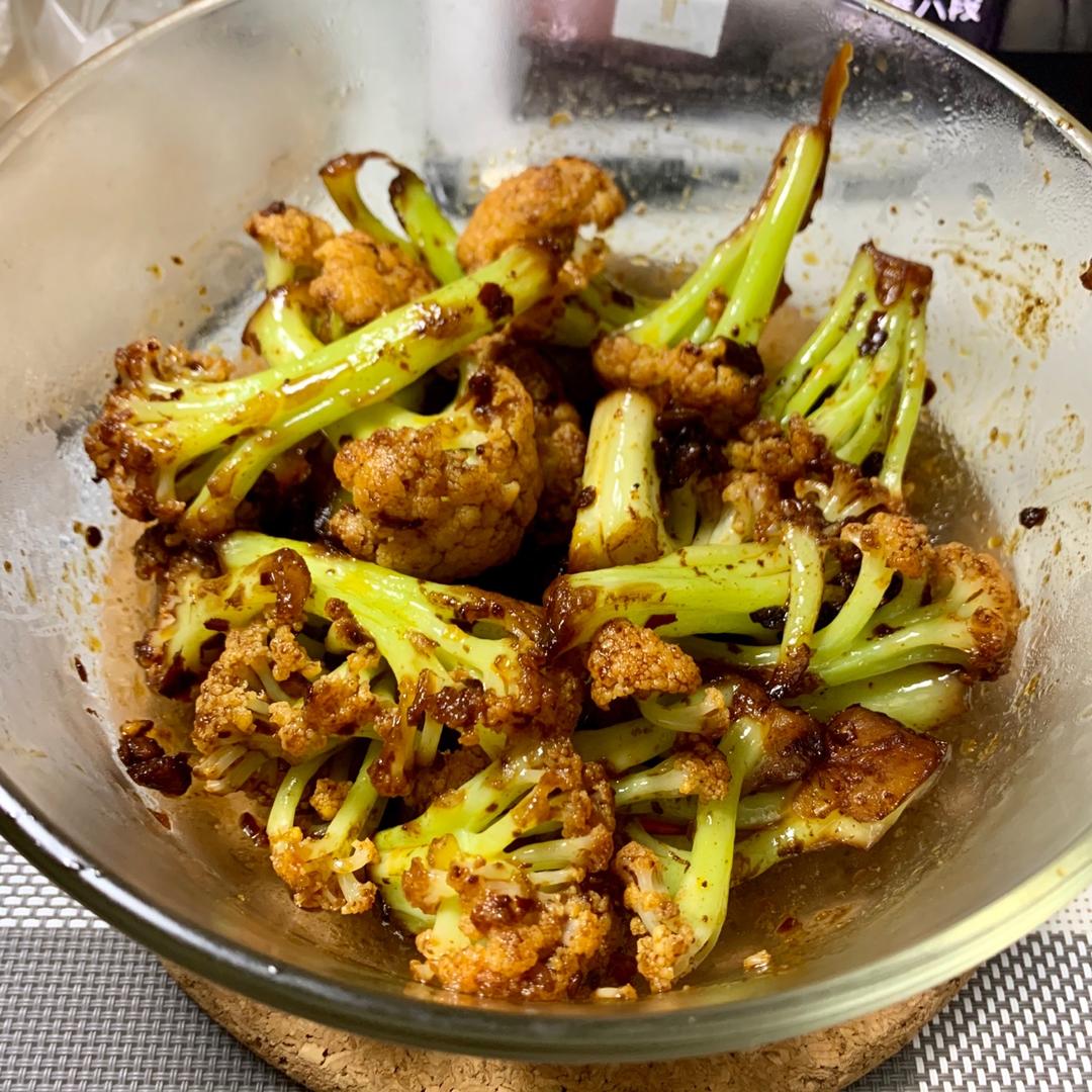 豆豉爆炒有机花菜