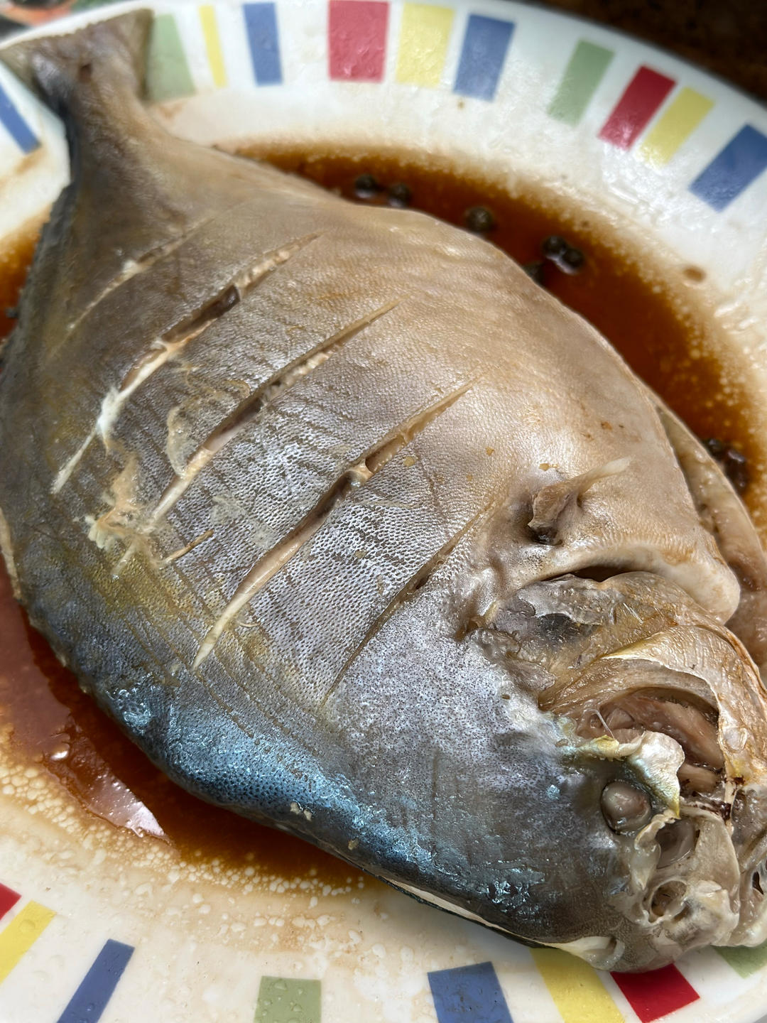 微波炉美食之超简单"蒸"鲳鱼