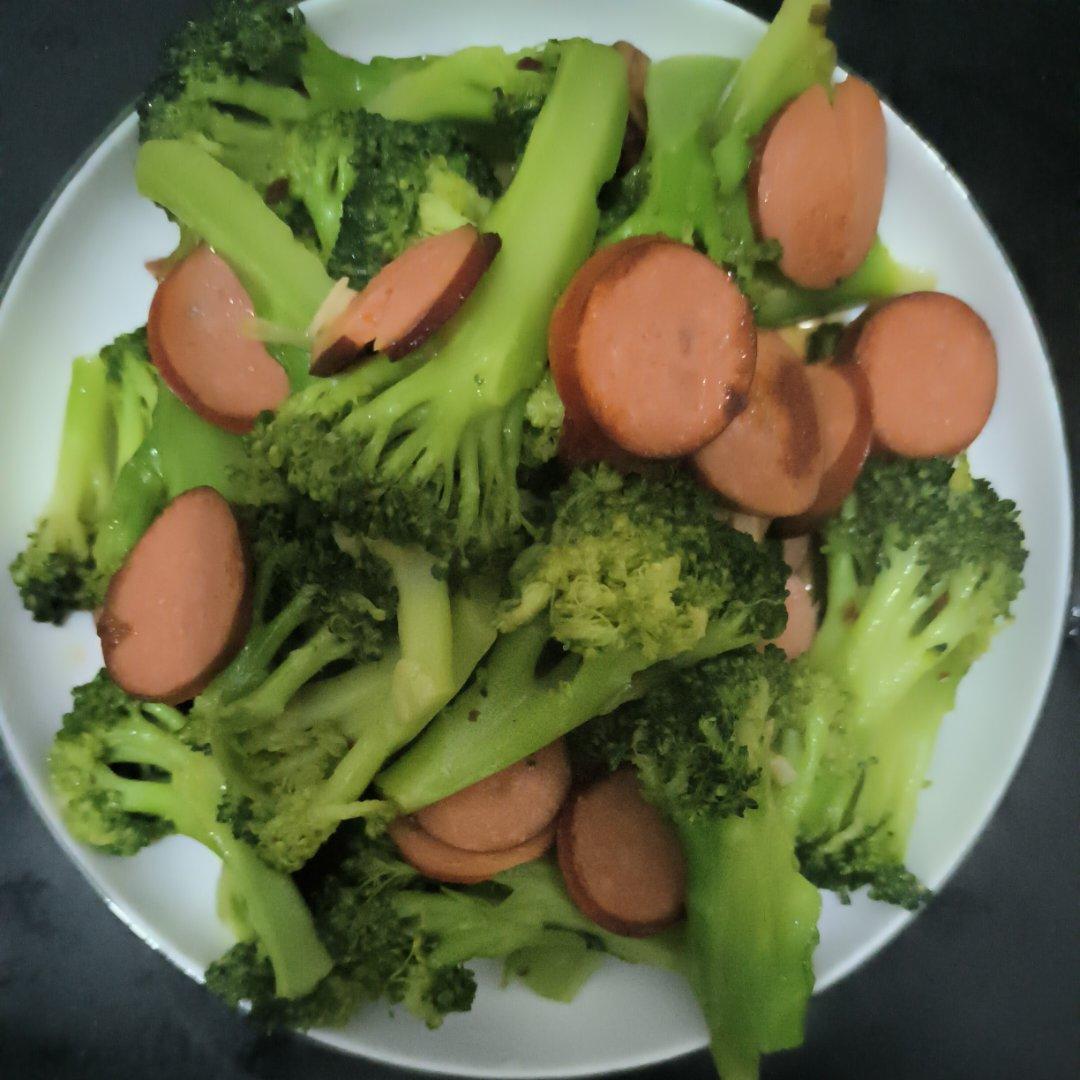 西兰花炒肉片