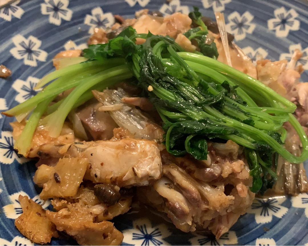 阿妈教落-豆豉炆鱼的做法
