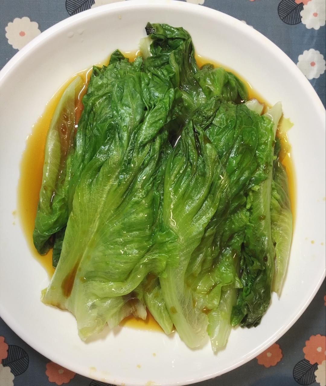 白灼生菜