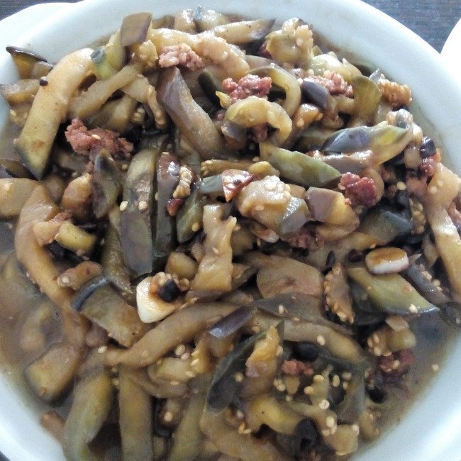 酱爆肉末茄子