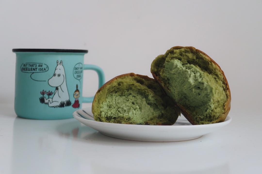 抹茶冰心小面包