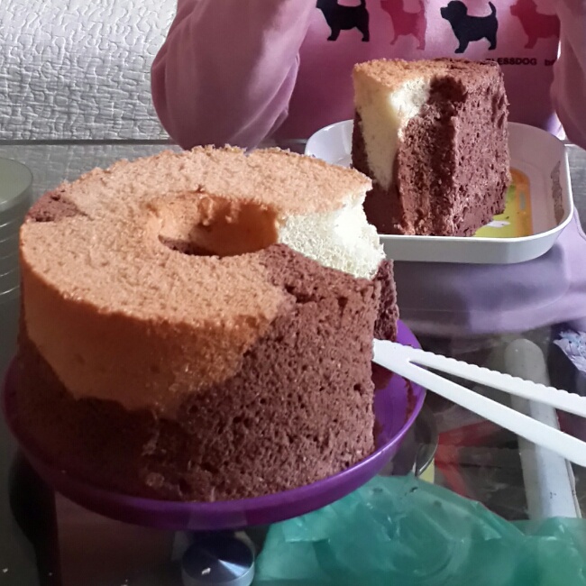 斑马纹戚风蛋糕