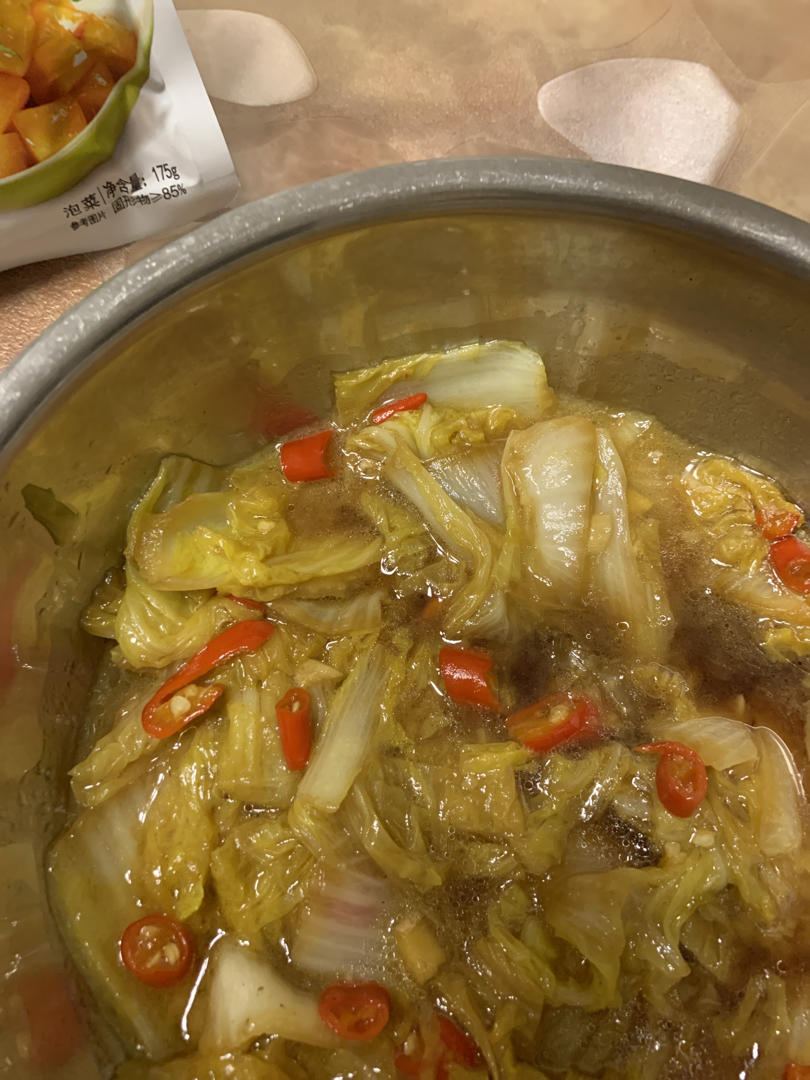 5分钟快手菜❗️巨下饭的酸辣娃娃菜，酸辣开胃❗️