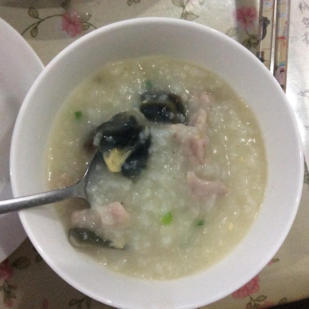 皮蛋瘦肉粥 Pidan & Pork Rice Soup