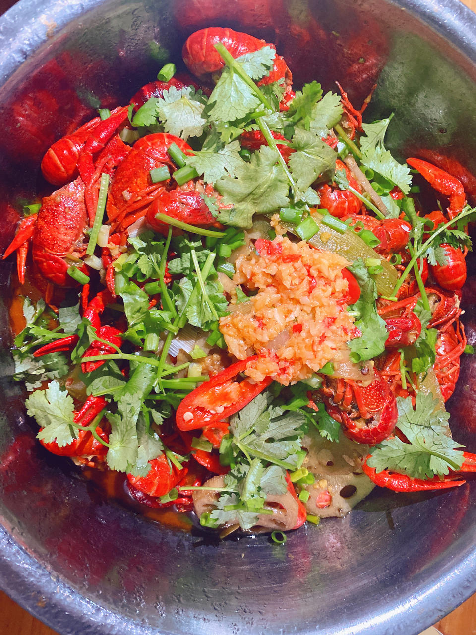 蒜泥咖喱小龙虾