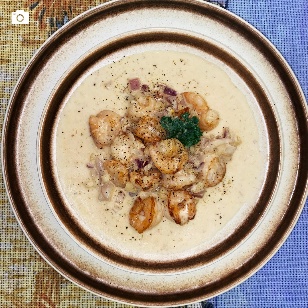 舔盘级别！奶油蒜蓉虾仁