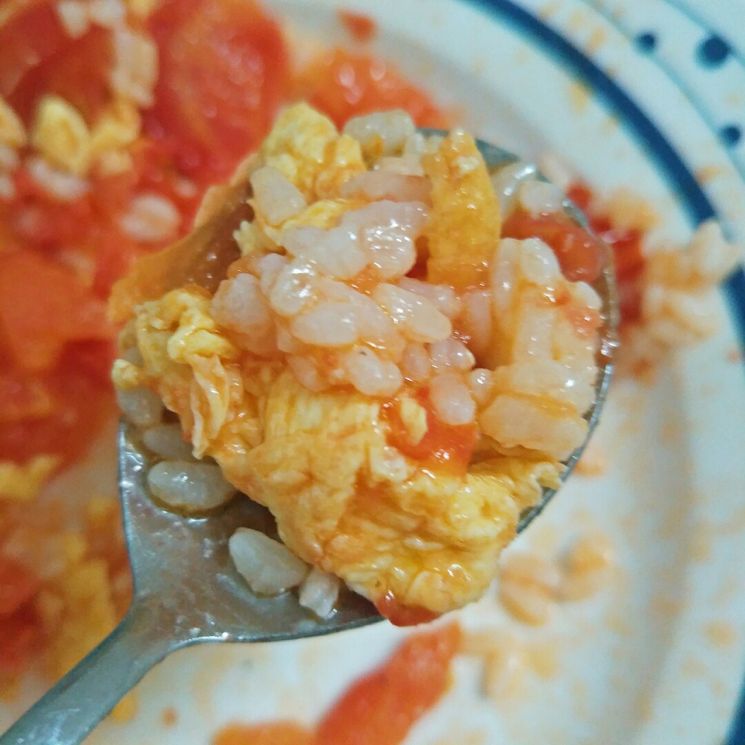 酸酸甜甜开胃饭，番茄炒蛋盖浇饭的做法 步骤10