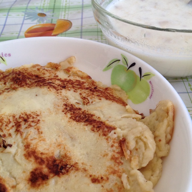 下厨房啊下厨房做的香蕉蛋奶煎饼