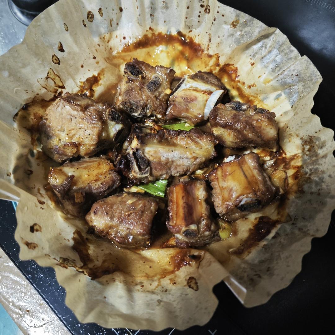 空气炸锅蒜香排骨，巨香巨好吃，简单易操作