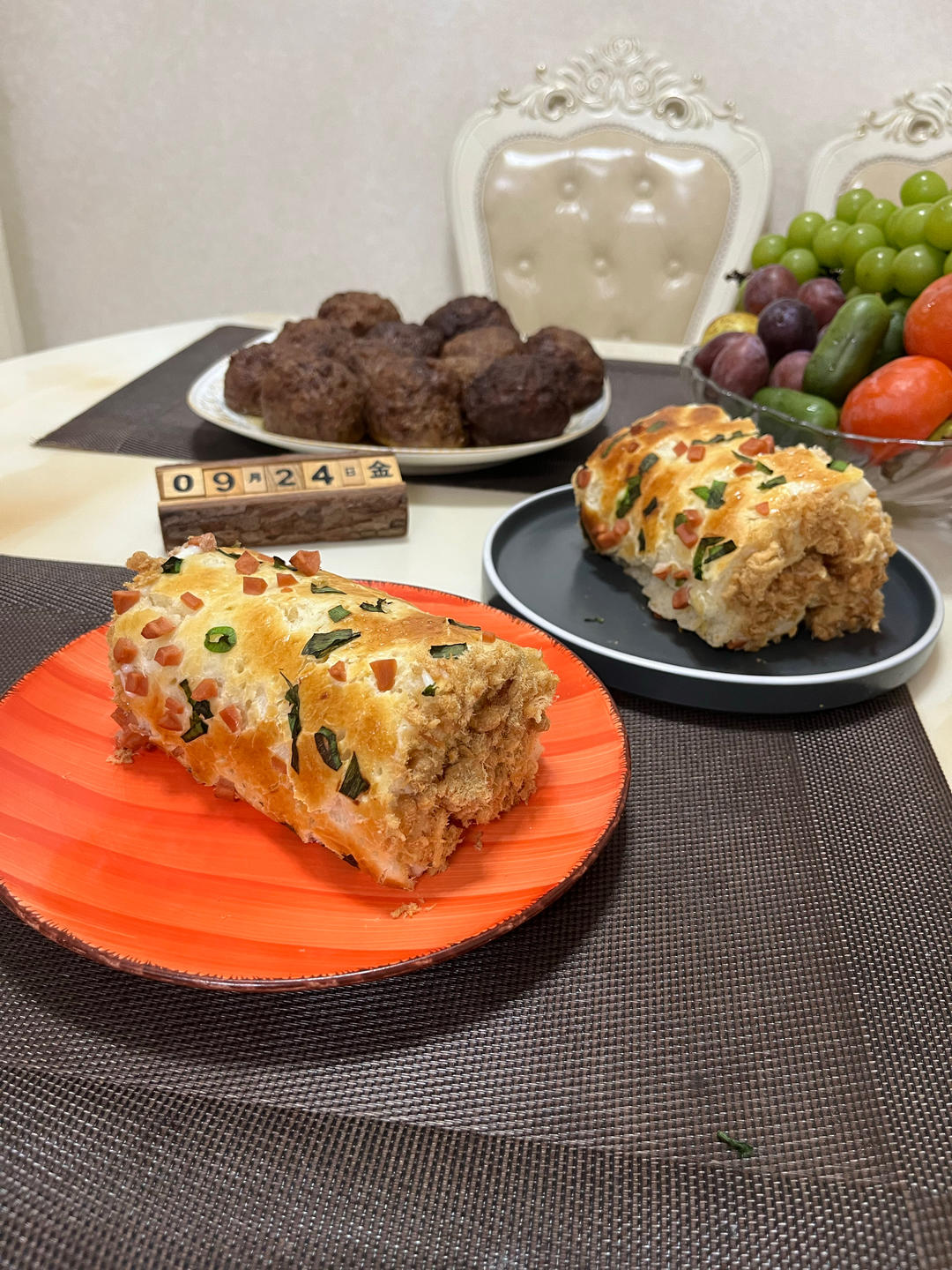 老式香葱肉松面包卷---记忆中小时候的味道