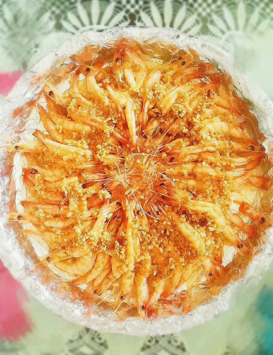 蒜蓉金针菇烤花蛤虾