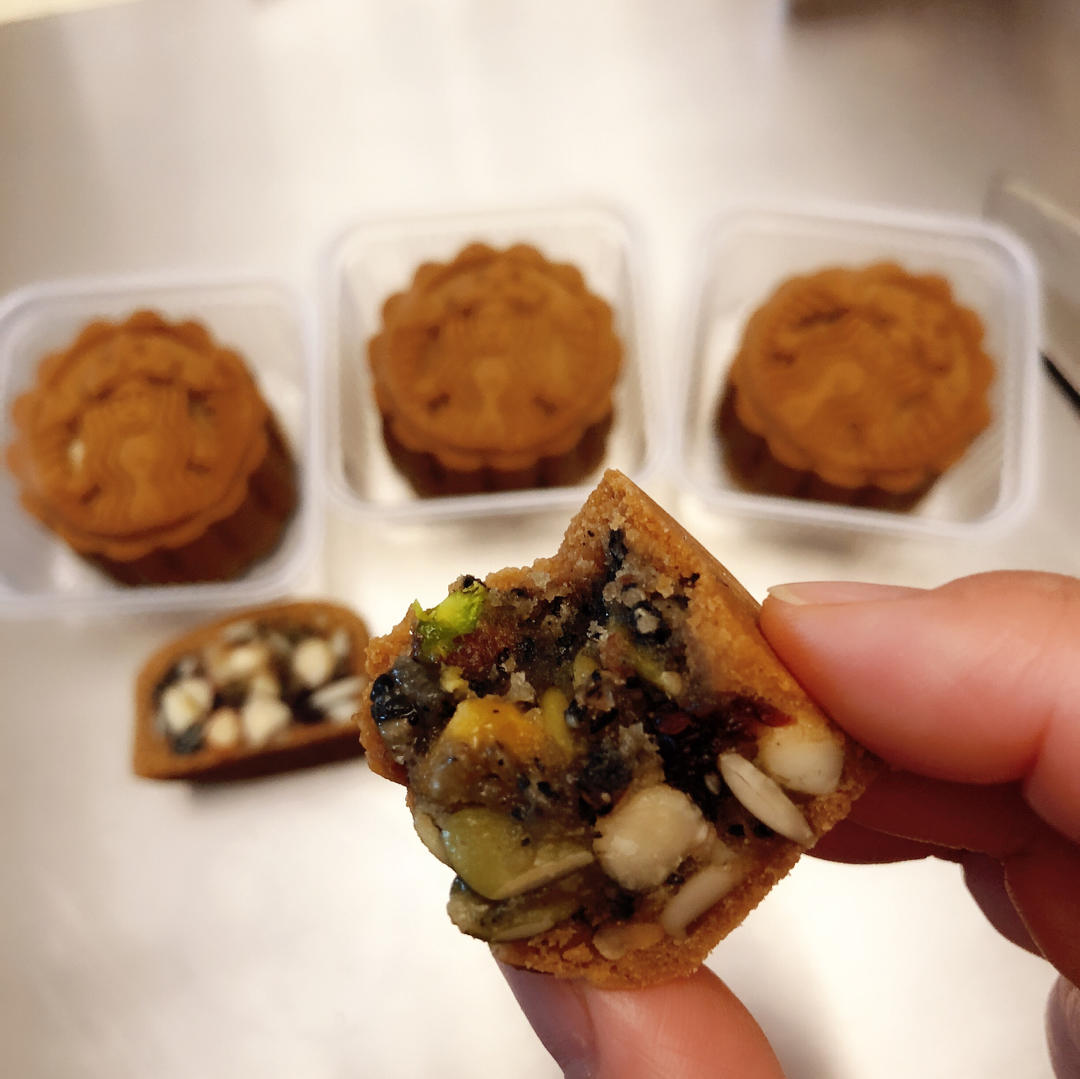 🥮黑糖五仁｜广式月饼｜万能黑糖广式月饼皮
