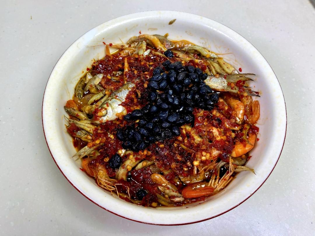 豆豉蒸鱼虾｜家常好菜