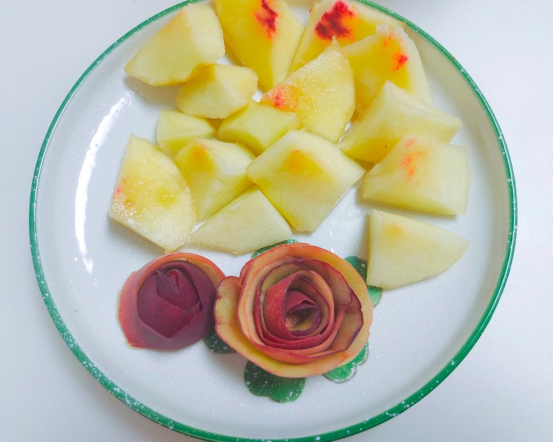 🌹简单美丽的水果皮花🌺
