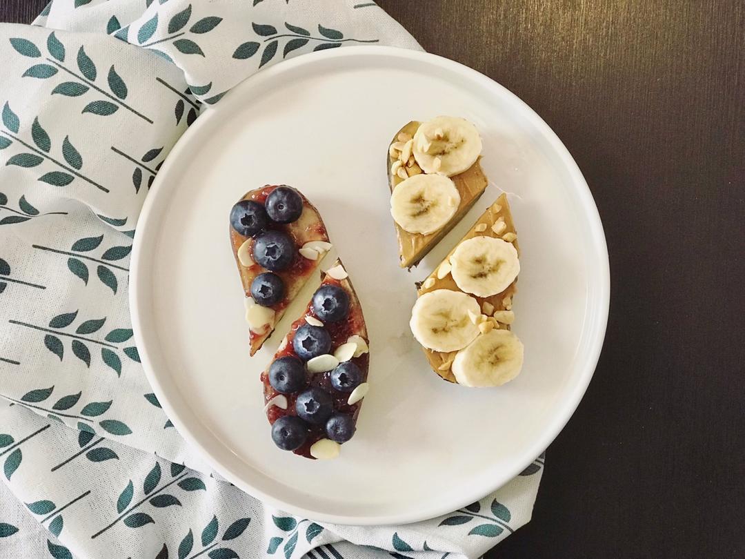 红薯开放式三明治