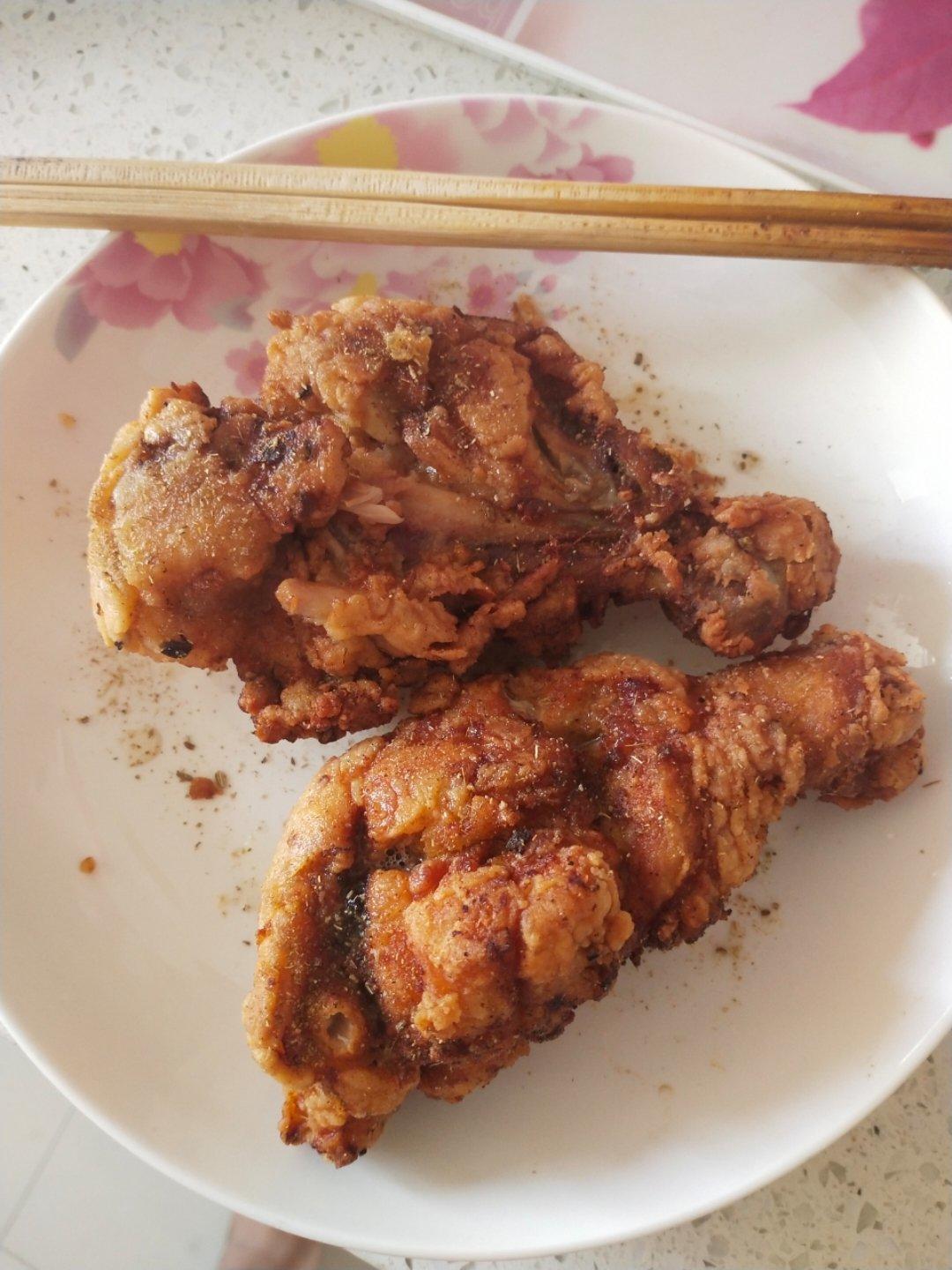 不用炸鸡粉也可以炸出酥脆炸鸡腿
