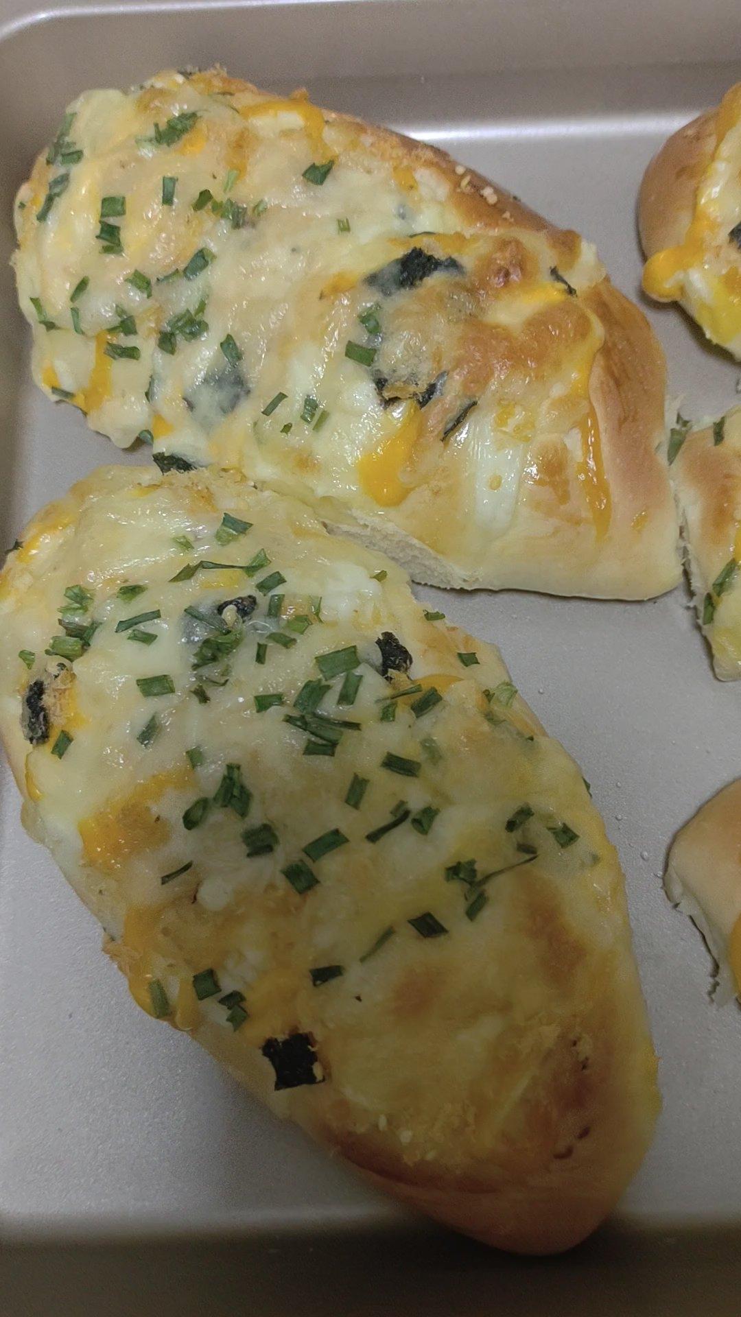 肉松沙拉酱芝士面包（17小时中种面团）