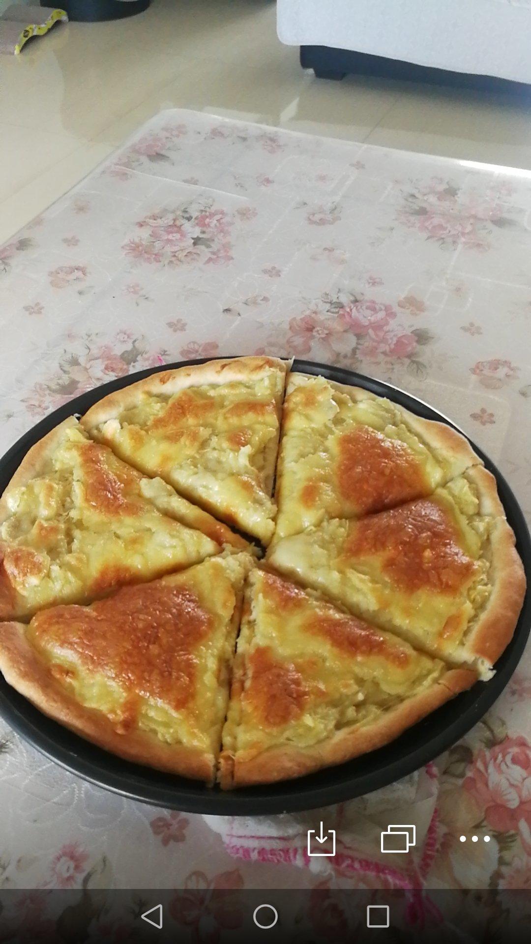 榴莲披萨及饼底制作