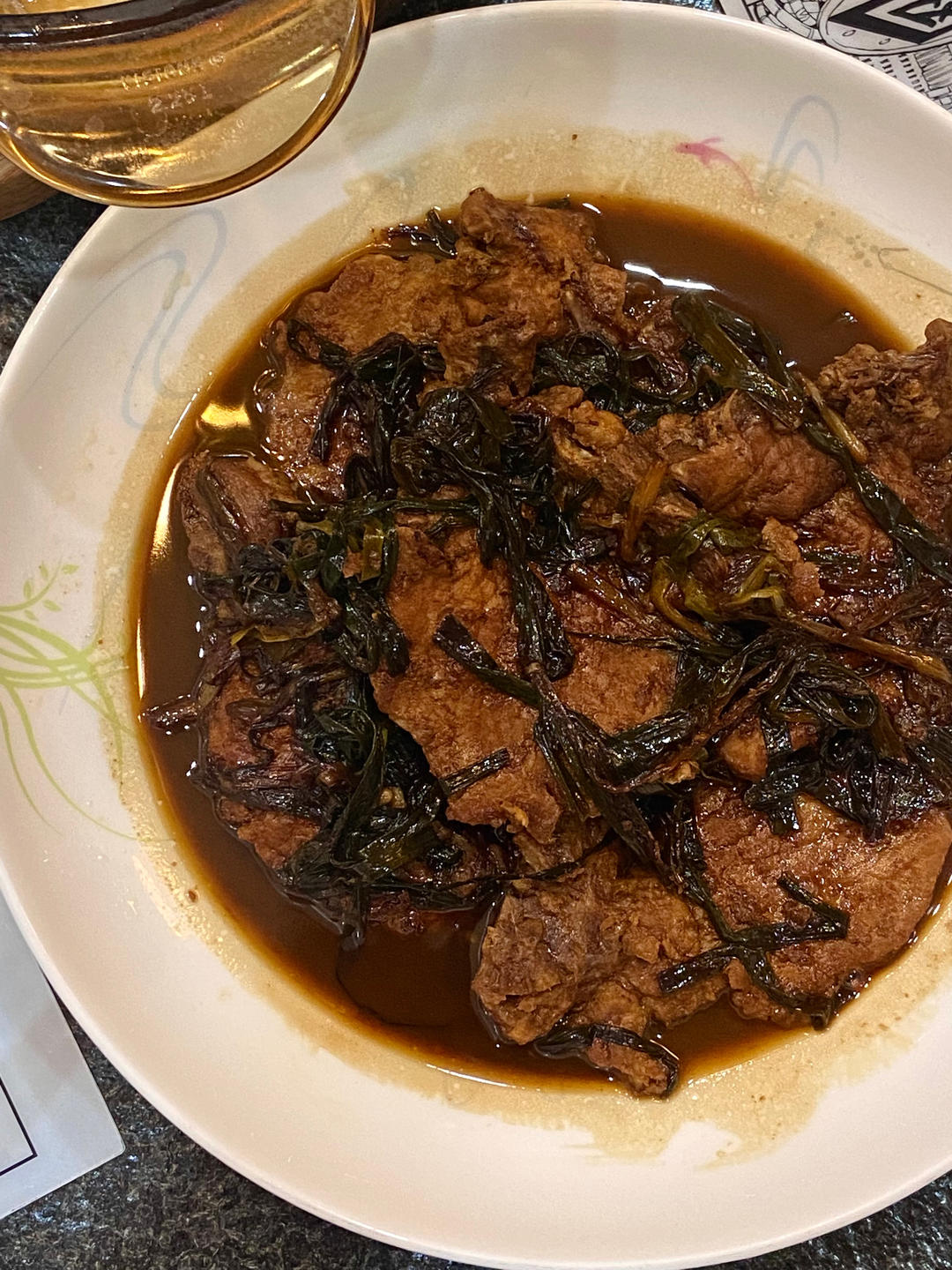 葱烤大排味道嗲，一块大排一碗饭!