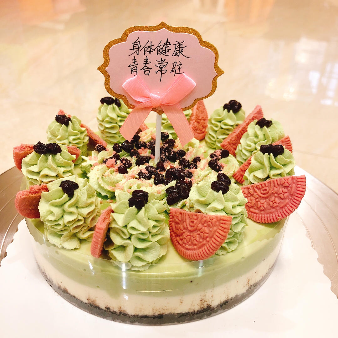 渐变抹茶慕斯蛋糕：我Amanda带着既美又作的抹茶甜点又来了！【曼食慢语】