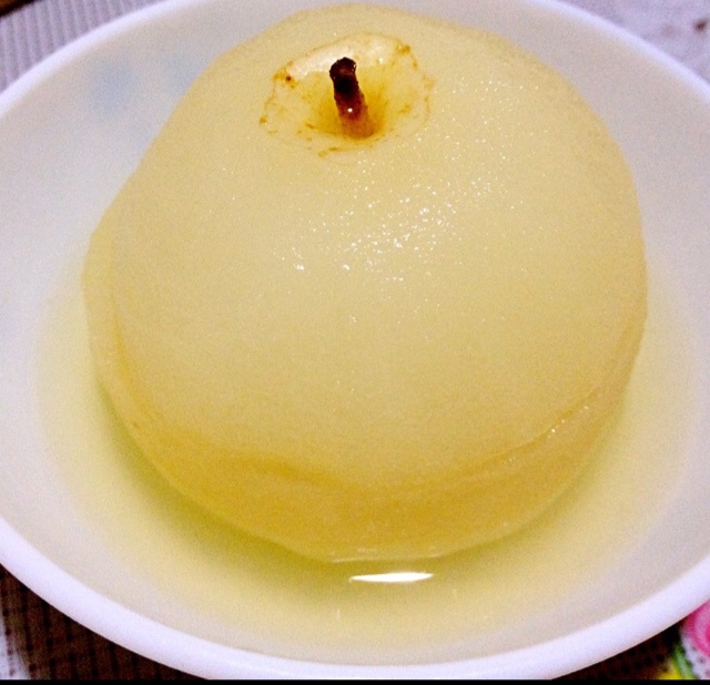 百合枸杞蒸梨