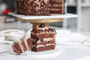 欲罢不能的巧克力三重奏—黑森林蛋糕的做法 步骤12
