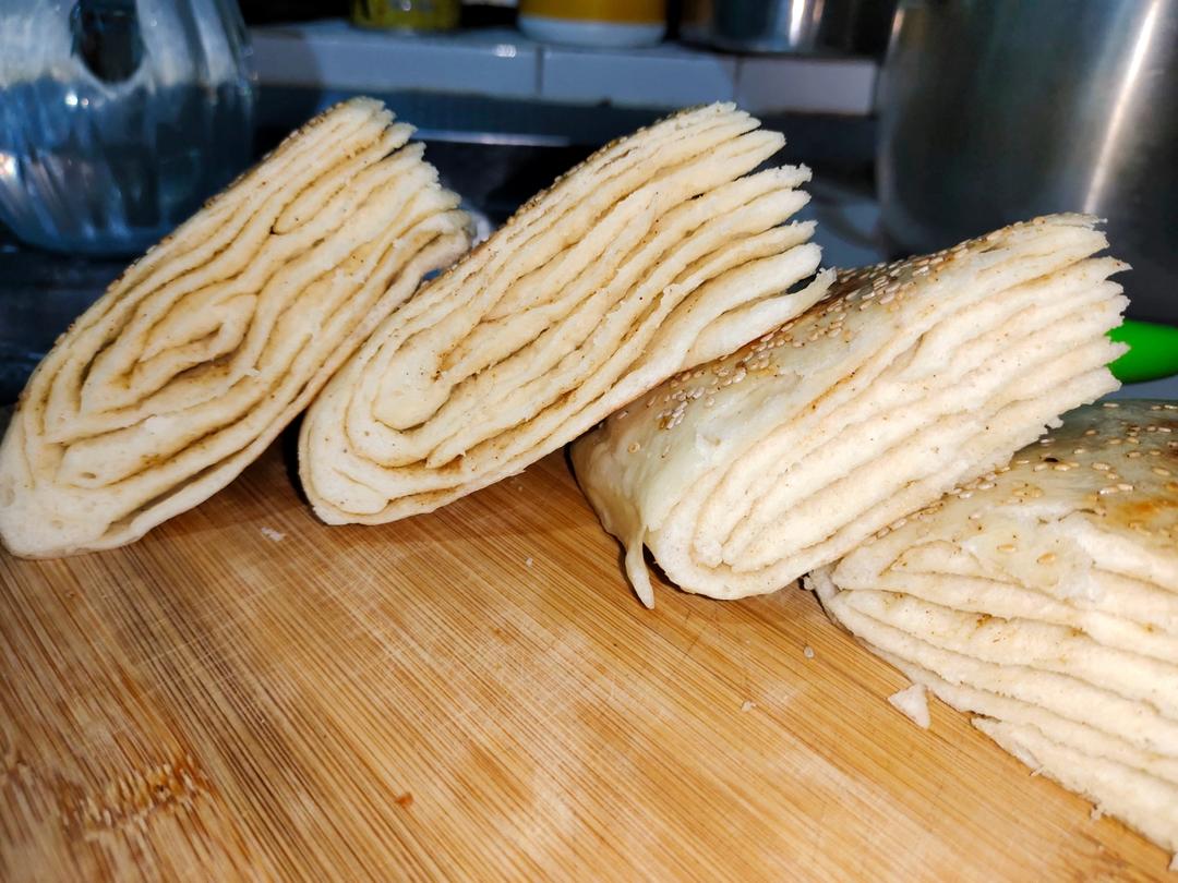 发面千层大饼