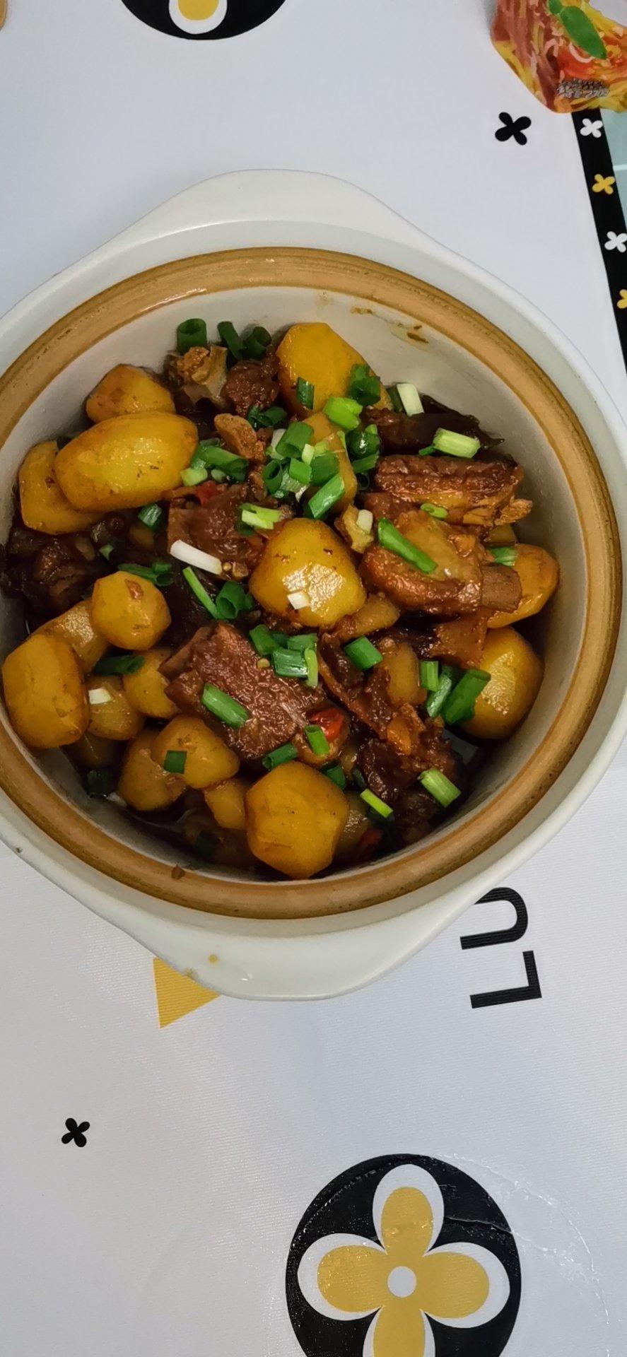 平凡之路gpui做的五花肉炖土豆