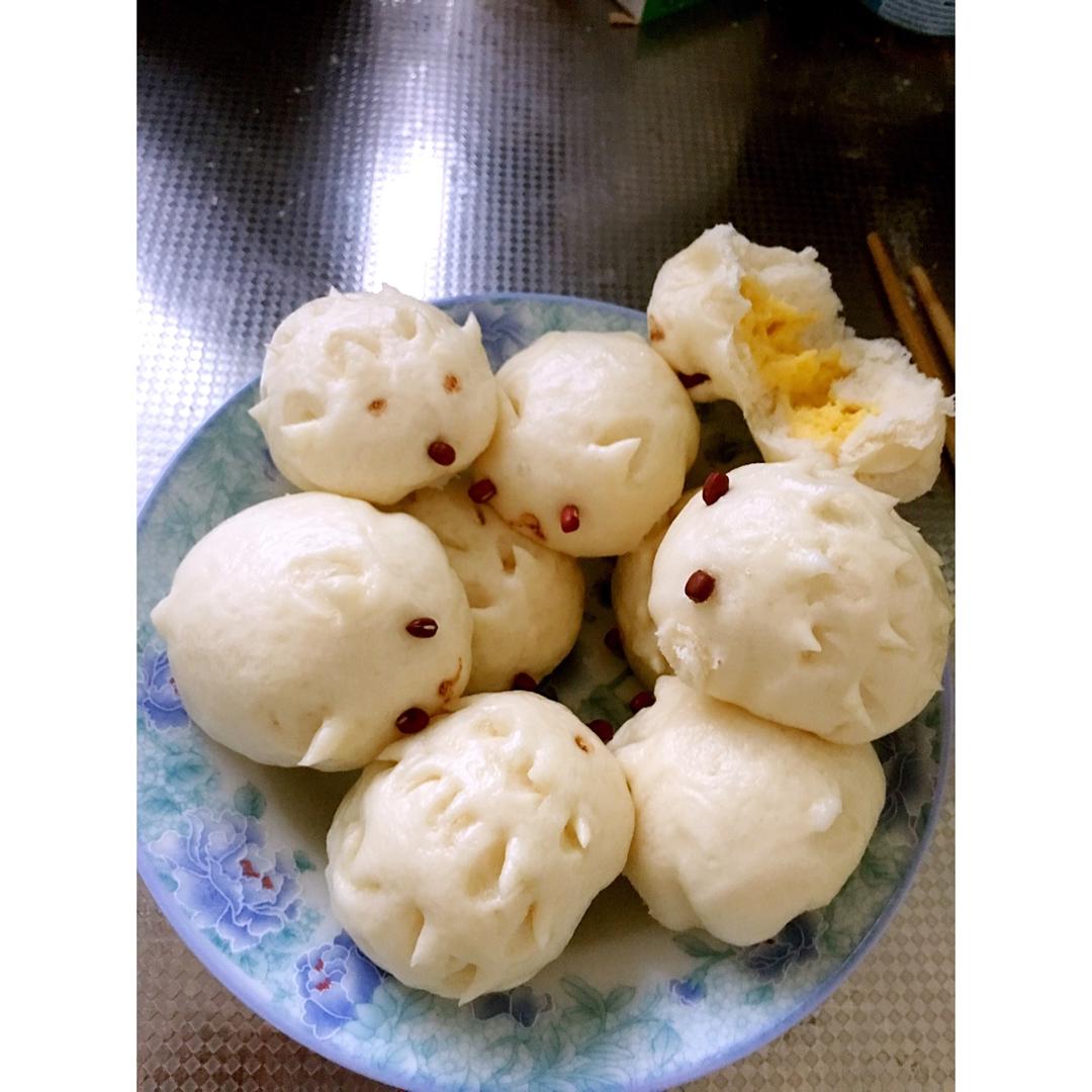 自制无油奶黄包