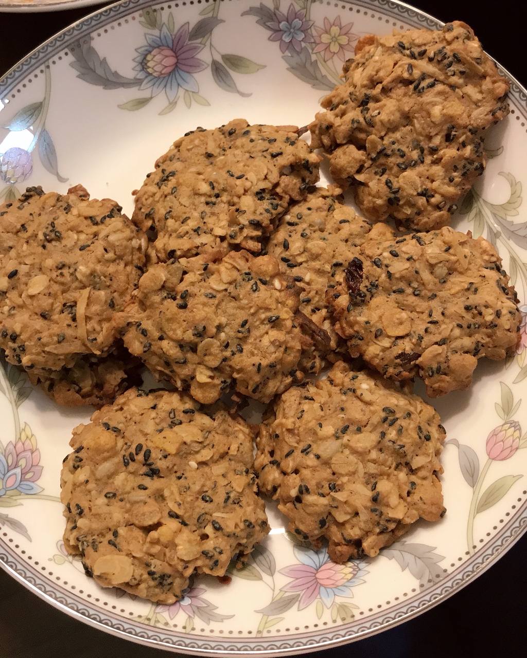 黑芝麻燕麦高纤饼干（无添加，另含植物油减脂配方）